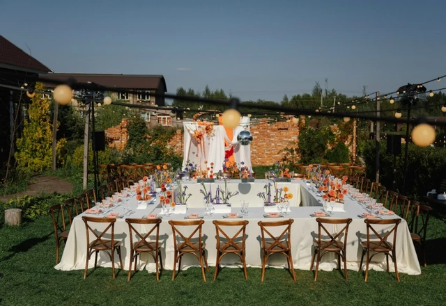 Свадебная площадка «Ранчо» Летняя веранда с террасой и поляной - фото 13