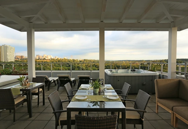 Отель Астро Плаза / Astro Plaza Открытая терраса (5 этаж) - фото 2