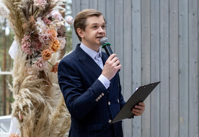 Ведущий Евгений Цветков | Свадьба в лесу - фото 203