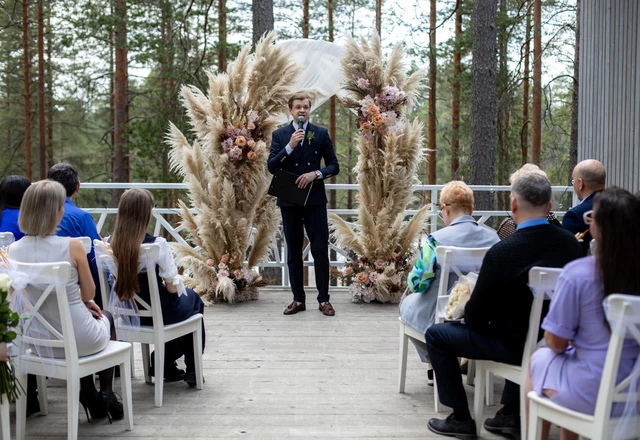 Ведущий Евгений Цветков | Свадьба в лесу - фото 202
