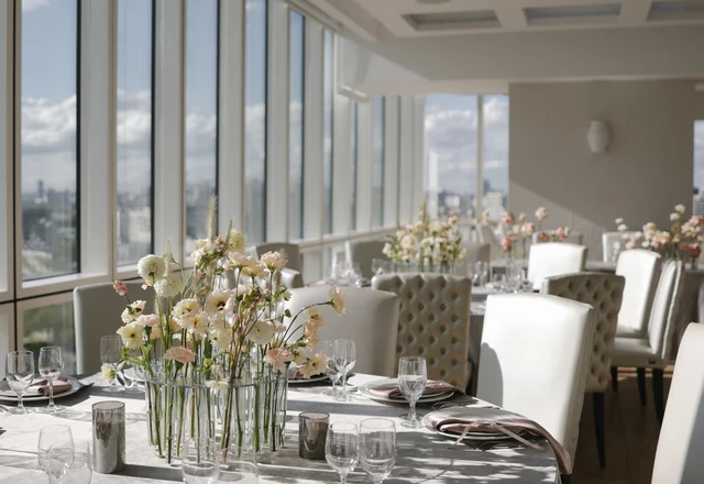 Свадебный проект ЦМТ Москва / WTC Wedding Залы с видом на Арбат и Сити - фото 2