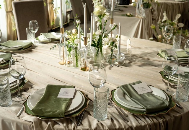 Студия декора и флористики Евгения Сард Дизайн / Evgenia Sard Design | Никита & Полина. Cream & green wedding decor - фото 171