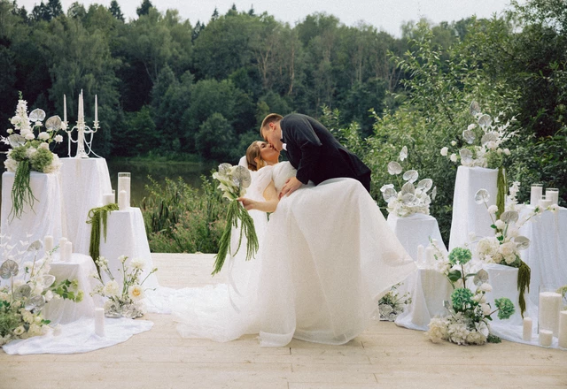 Студия декора и флористики Евгения Сард Дизайн / Evgenia Sard Design | Павел & Ирина. Cream & Silver wedding decor - фото 158