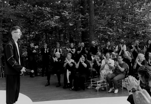 Ведущий Макс Терещенко | Свадьба на 100 человек в лесу - фото 164