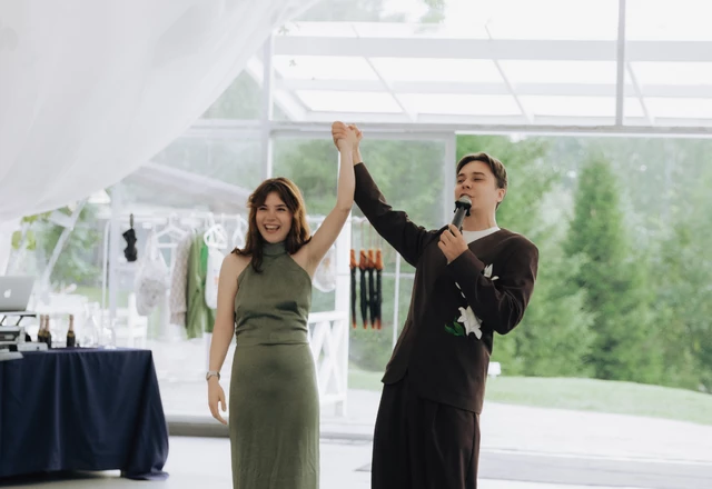 Ведущий Антон Ибрагимов | Свадьба Екатерины и Георгия - фото 48