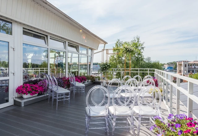 Ресторан Мореман в яхт-клубе Аврора Панорамный банкетный зал - фото 3