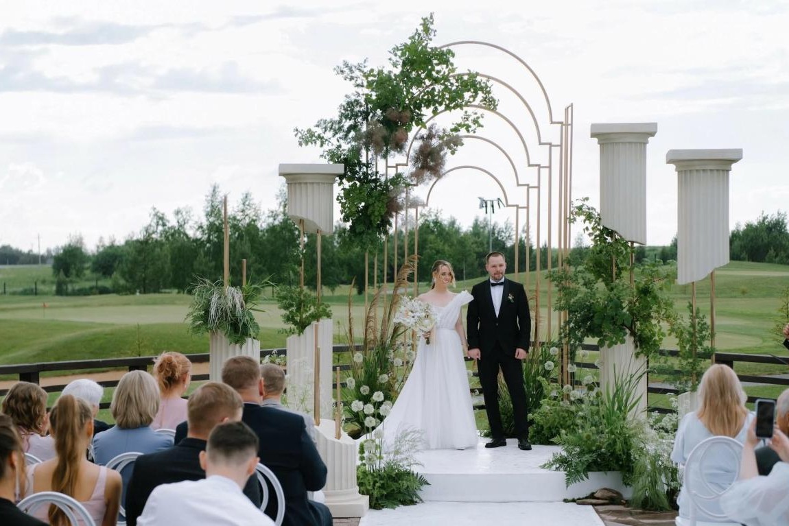 Классический стиль свадьбы выездная церемония