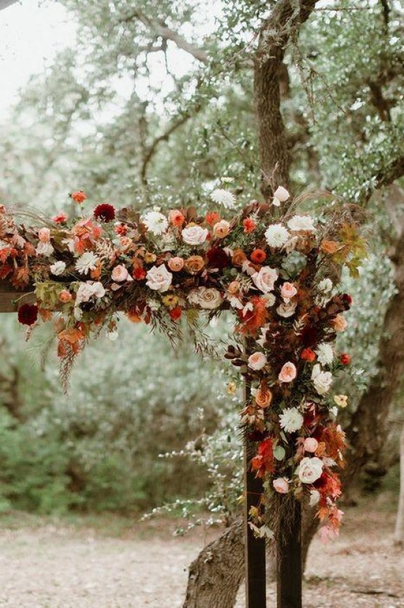 Свадьба осенью: идеи для украшения праздничного стола