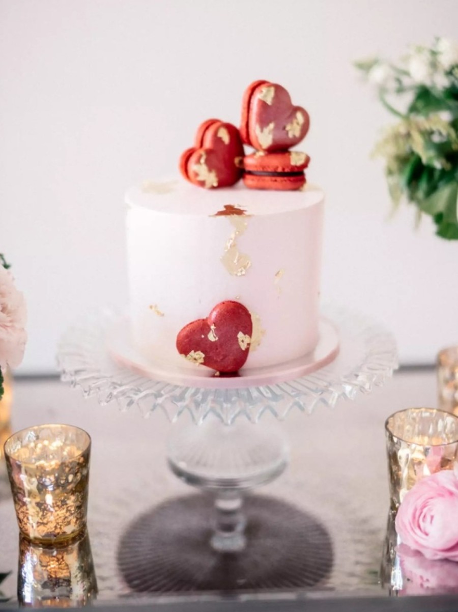 свадебный торт сердечки свадебный торт